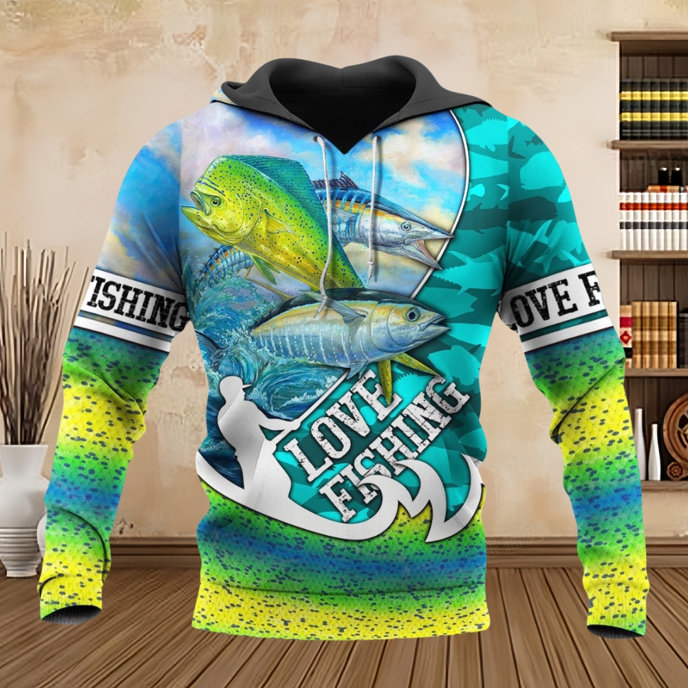 Wildman Hunting & Outdoor Photos - Wild Fishing Print 3D Casual Hoodie