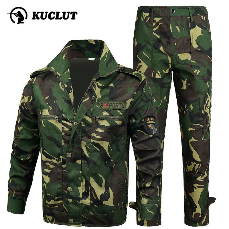 Hunting Outdoor Wear - Spring Camouflage Tactic Set Stand Collar