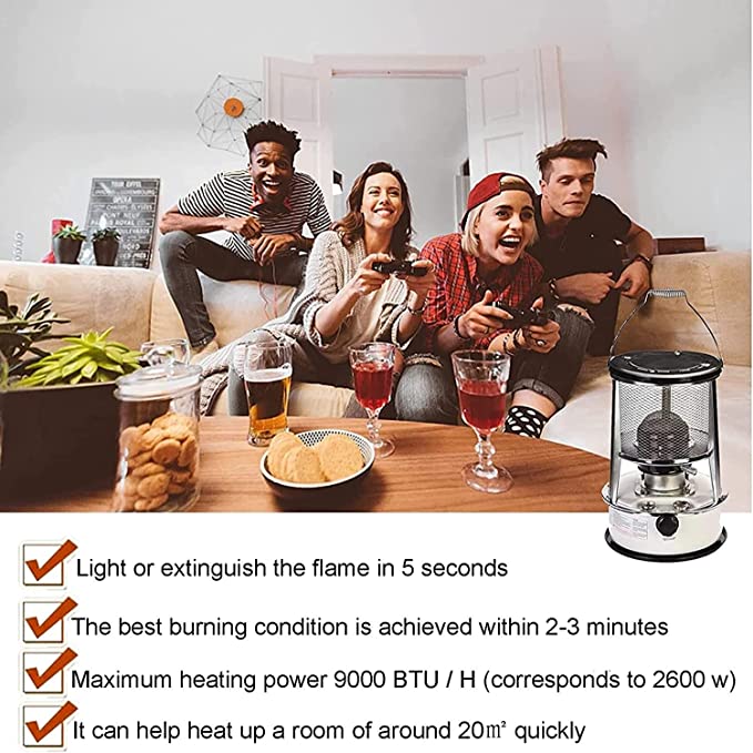 4.6L/6L Kerosene Heater Portab - огляд і ціна Outdoor Hunting Heater