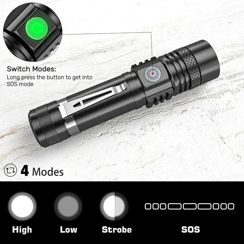 Rechargeable T6 Handheld Flash - огляд і ціна Outdoor Hunting Lights