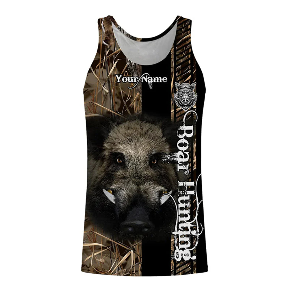 Custom Name Boar Hunter Tank T - огляд і ціна Wildman Hunting & Outdoor Photos