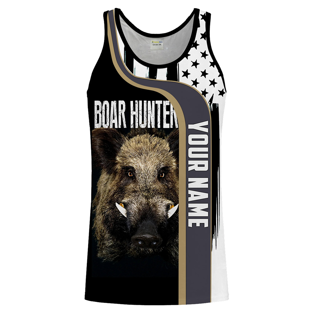 Custom Name Boar Hunter Tank T - огляд і ціна Wildman Hunting & Outdoor Photos