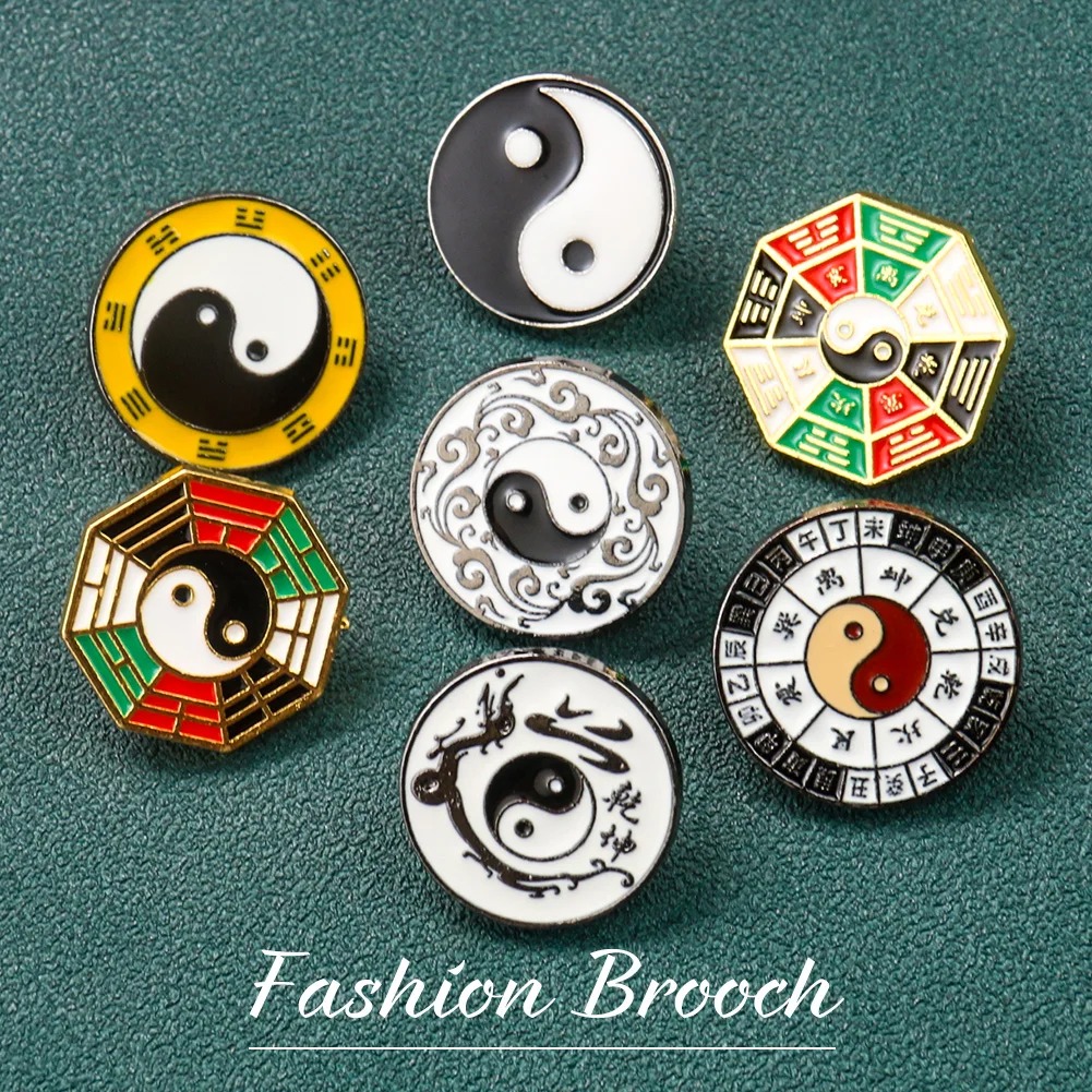 Yin Yang Symbol Metal Brooch C - огляд і ціна Hunting Outdoor Shirts